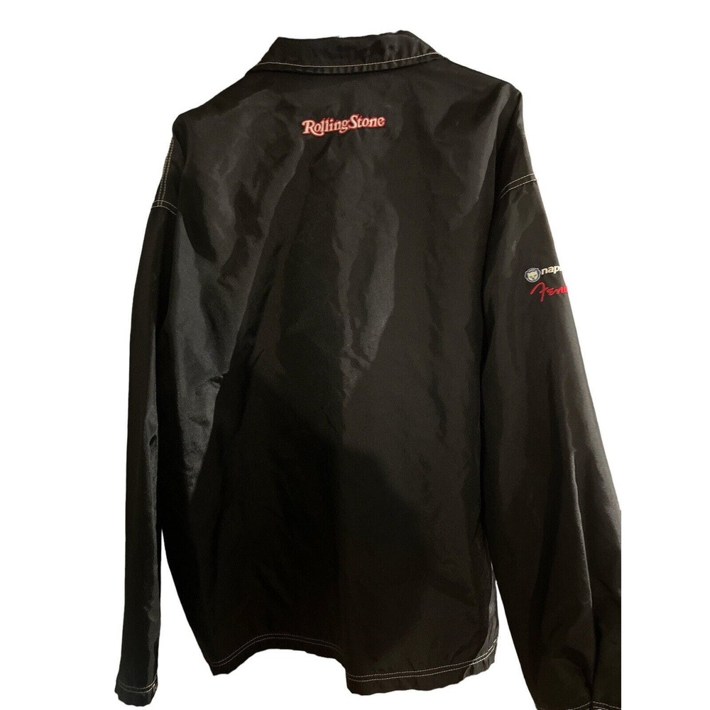 Mens XXL Fender Napster Miller Good Call Rolling Stone Jacket Stitched Logo BLK